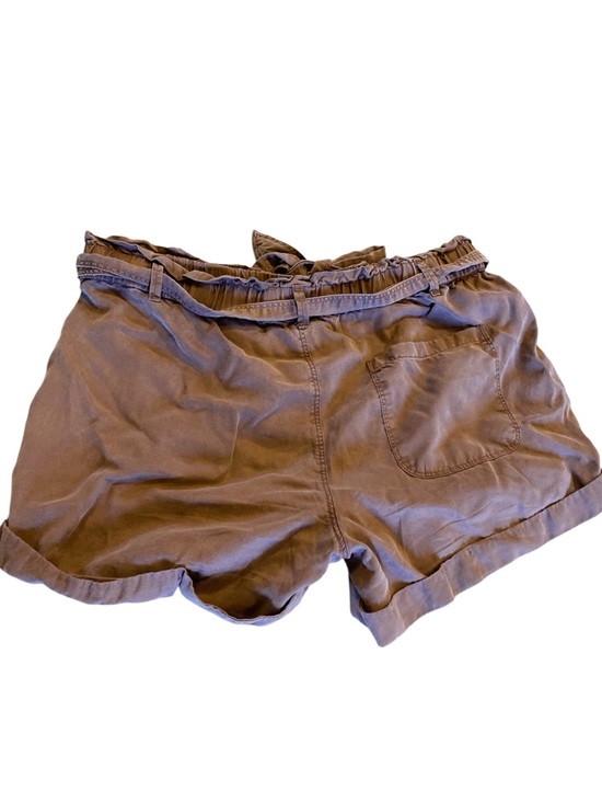 Aerie Paper Bag Shorts High Waist Brown Belted - Picture 4 of 6